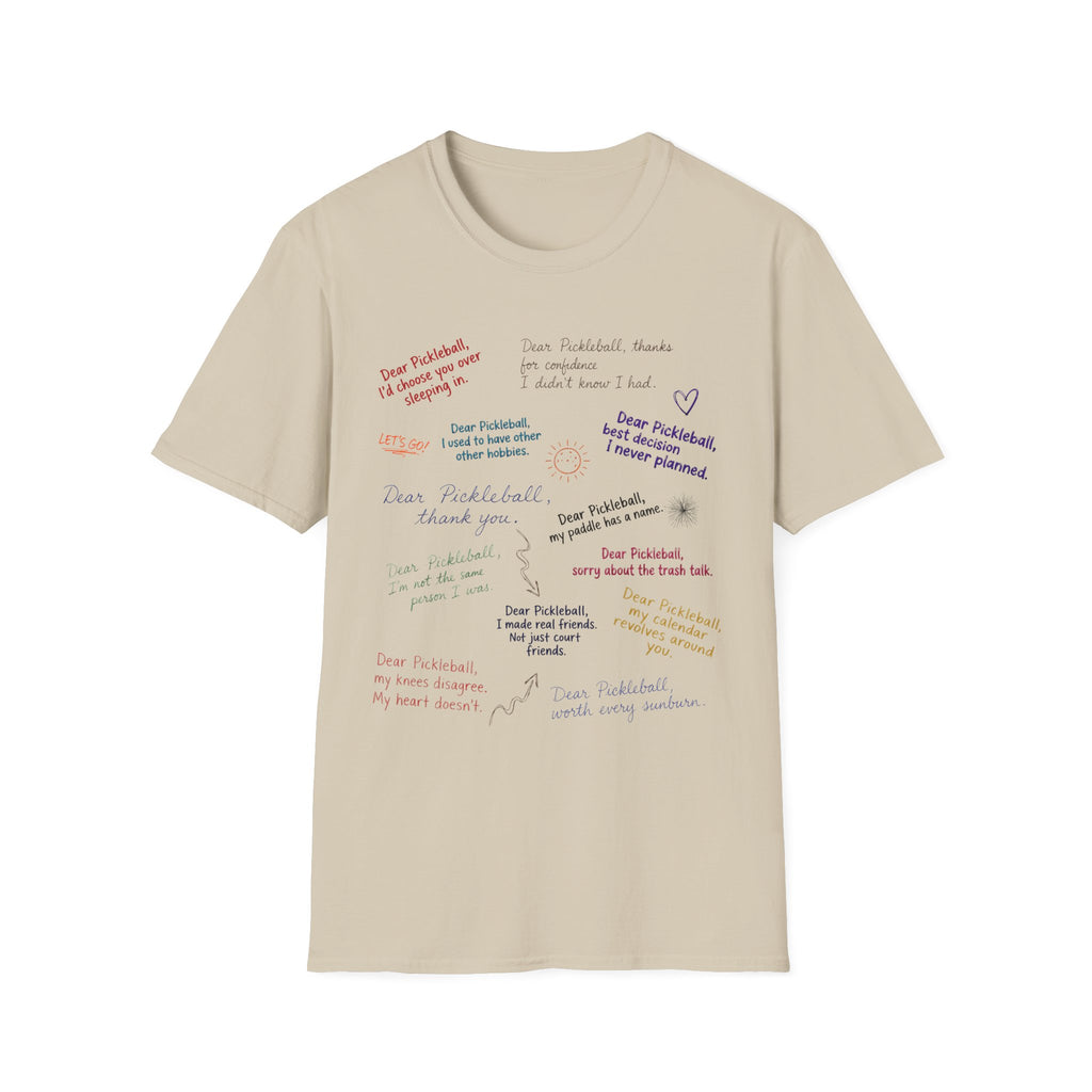 Dear Pickleball "Love Notes" T-Shirt