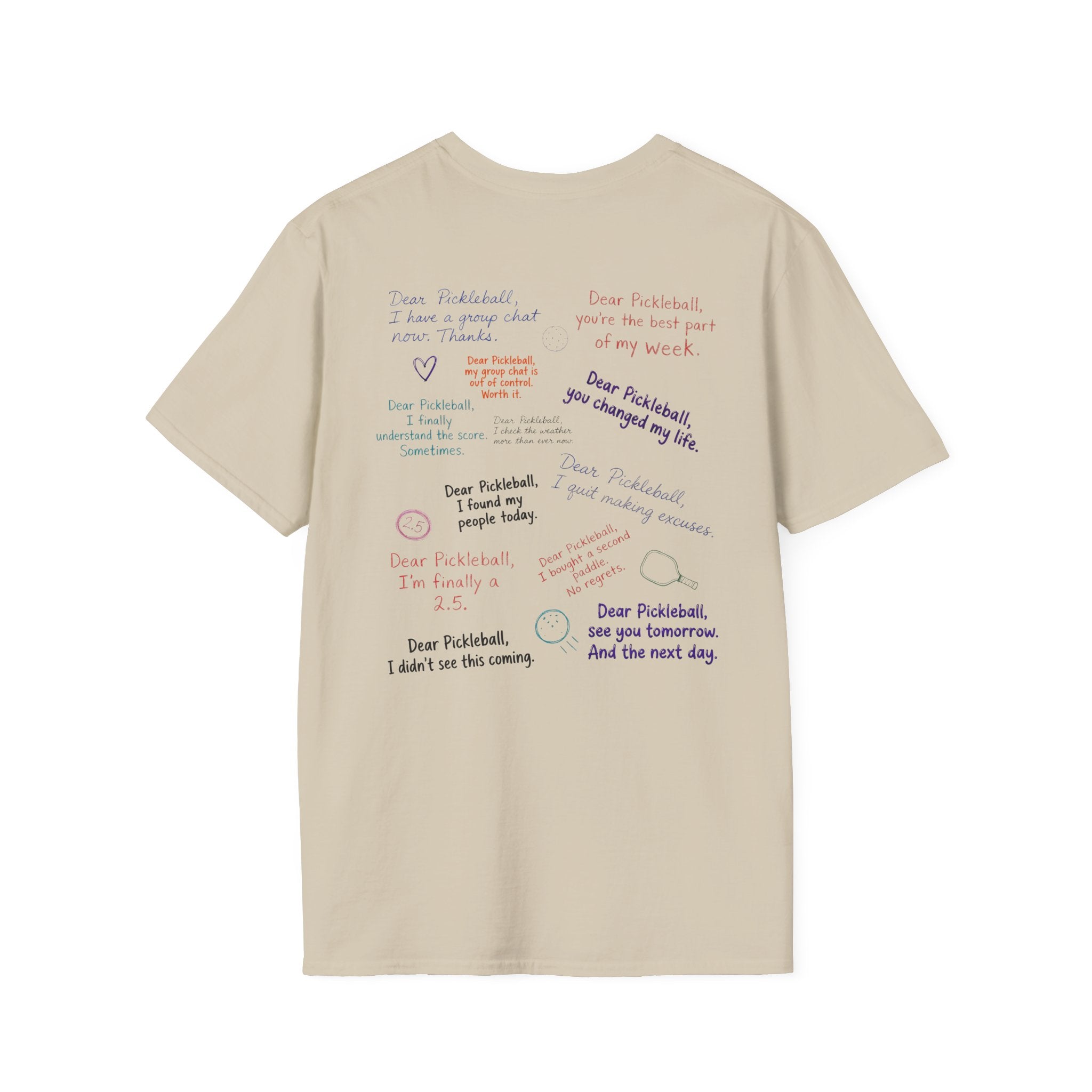 Dear Pickleball "Love Notes" T-Shirt