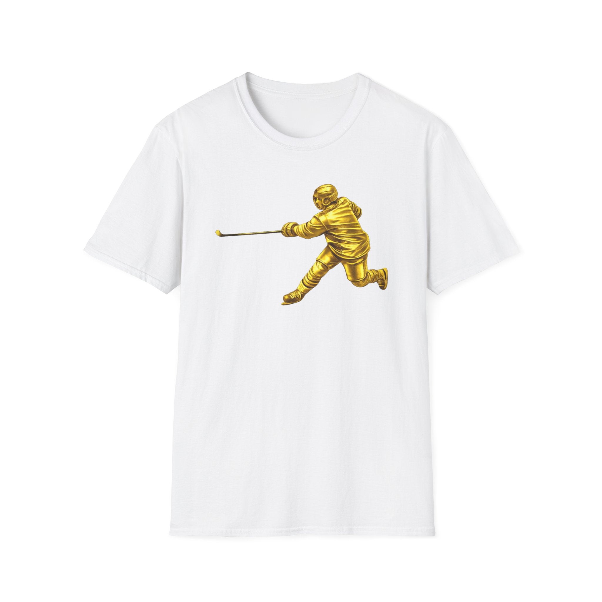 Gold Hockey Player T-Shirt