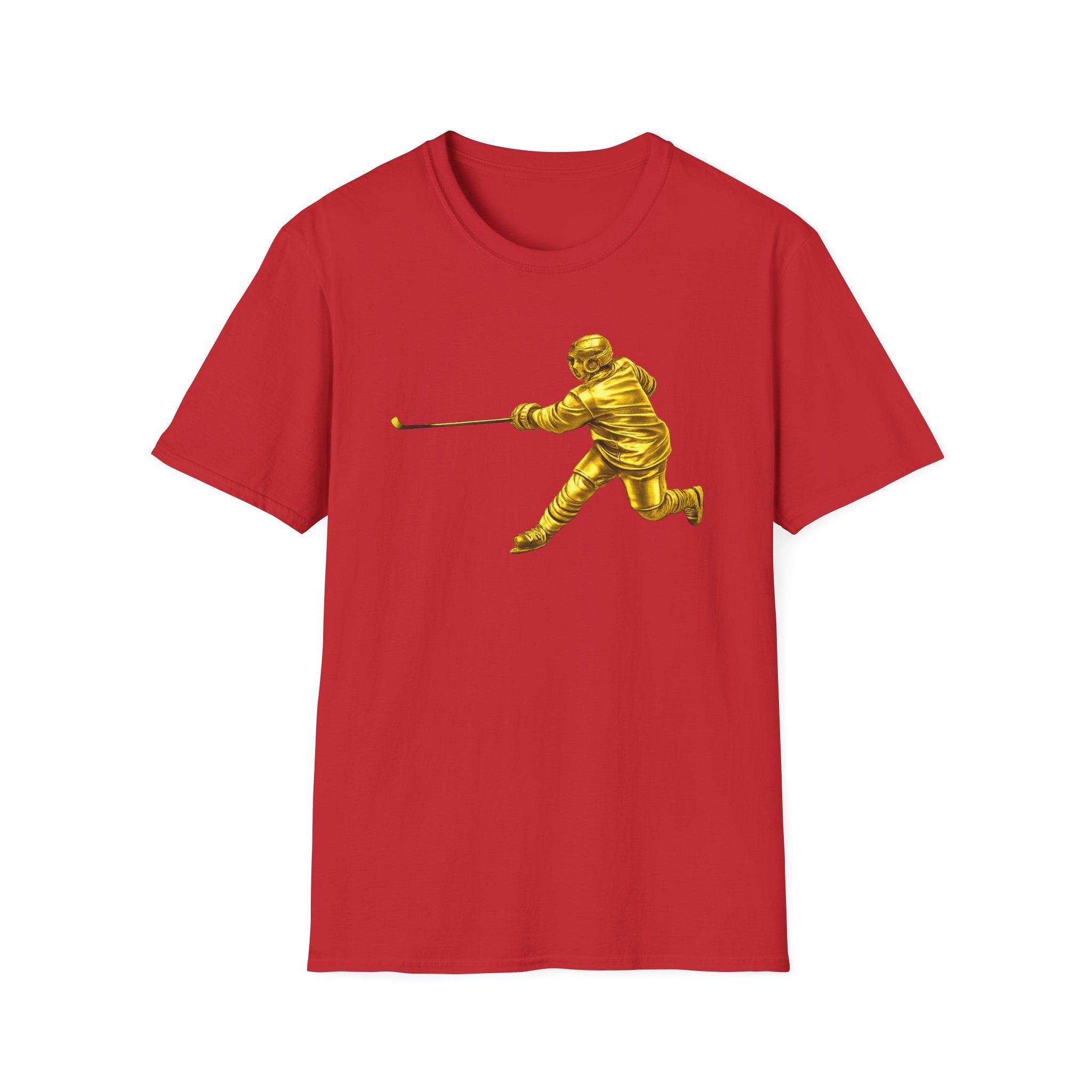 Gold Hockey Player T-Shirt