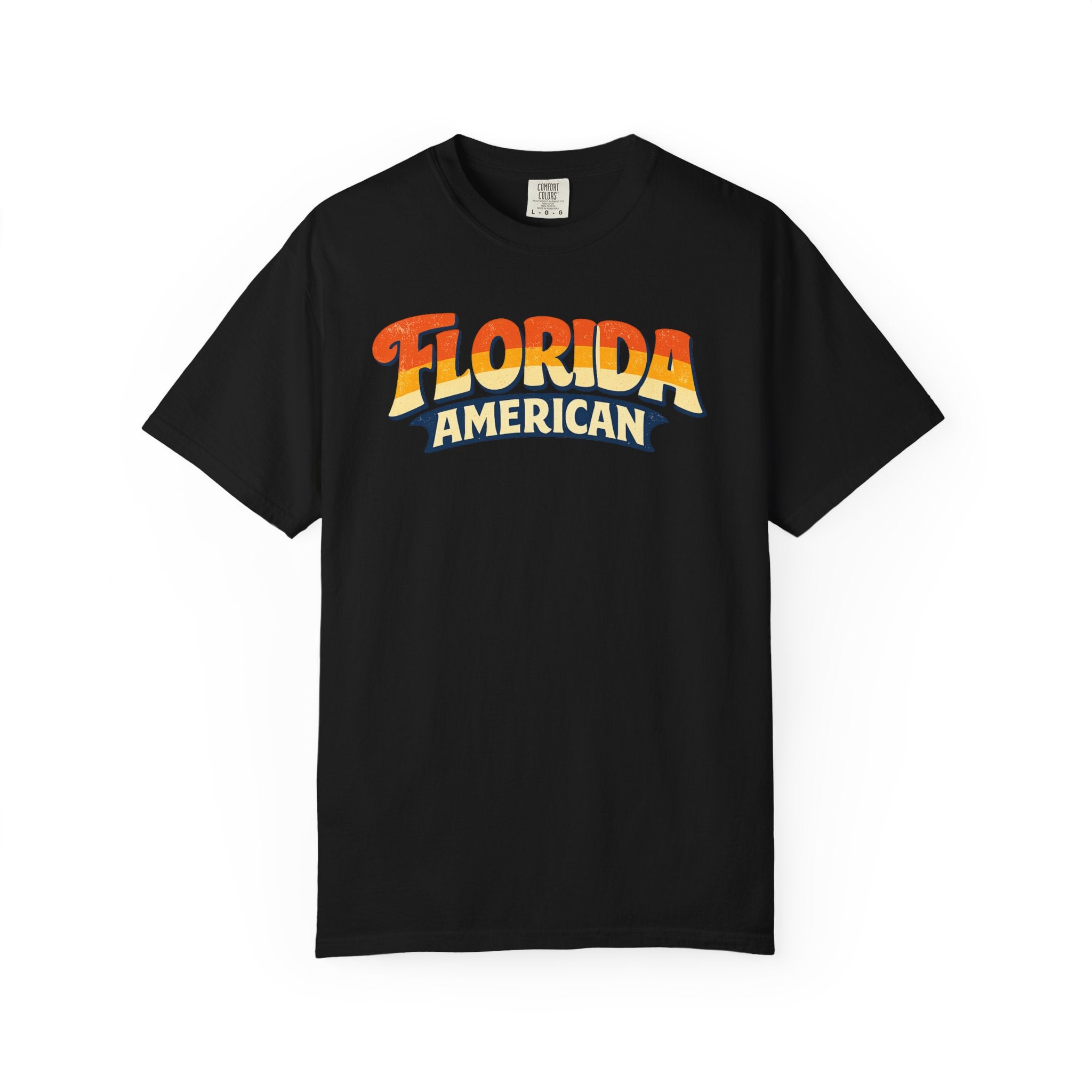 Florida American T-shirt | Retro Sunset Script