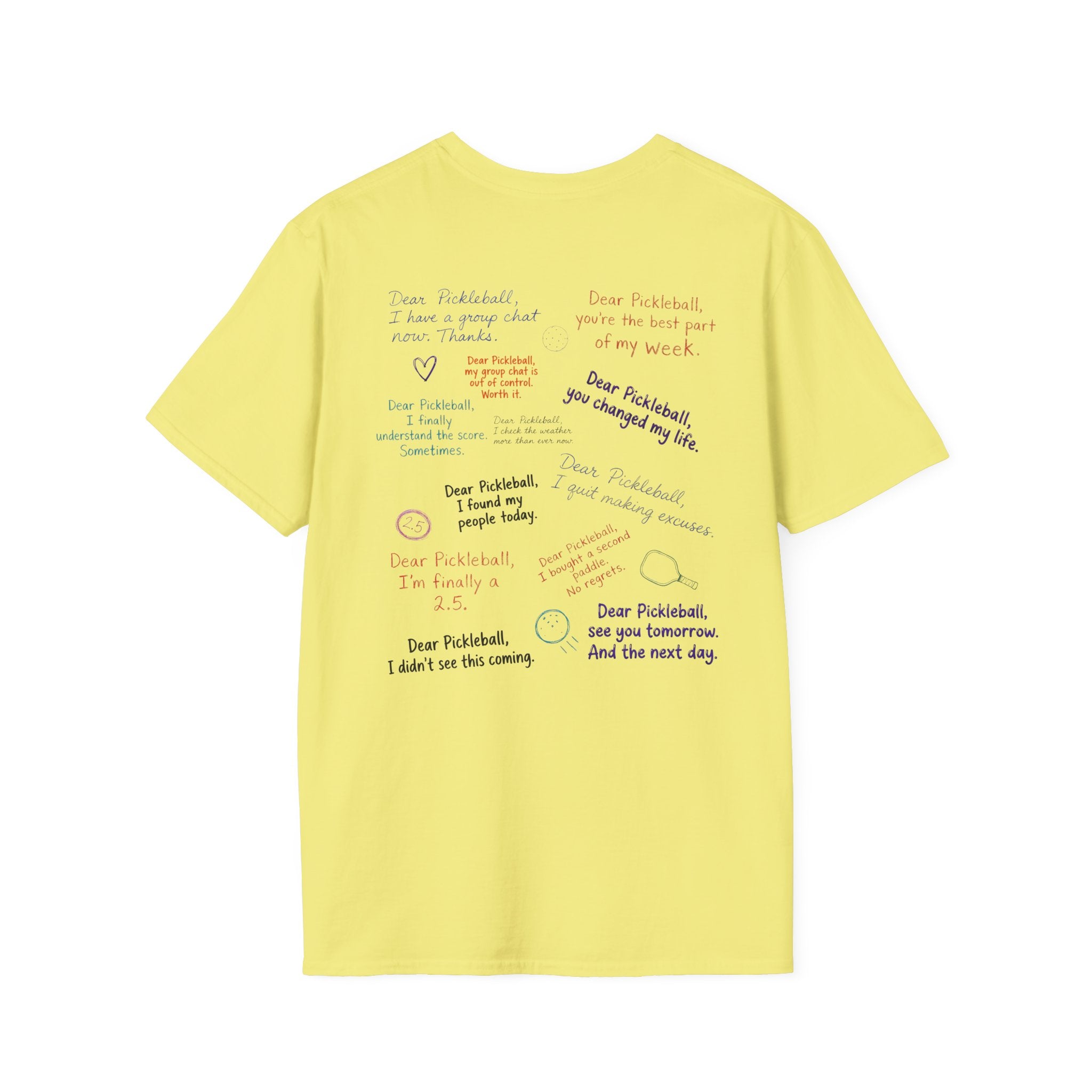 Dear Pickleball "Love Notes" T-Shirt