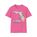 Florida Pickleball T-Shirt — Tropical Beach State Silhouette Tee