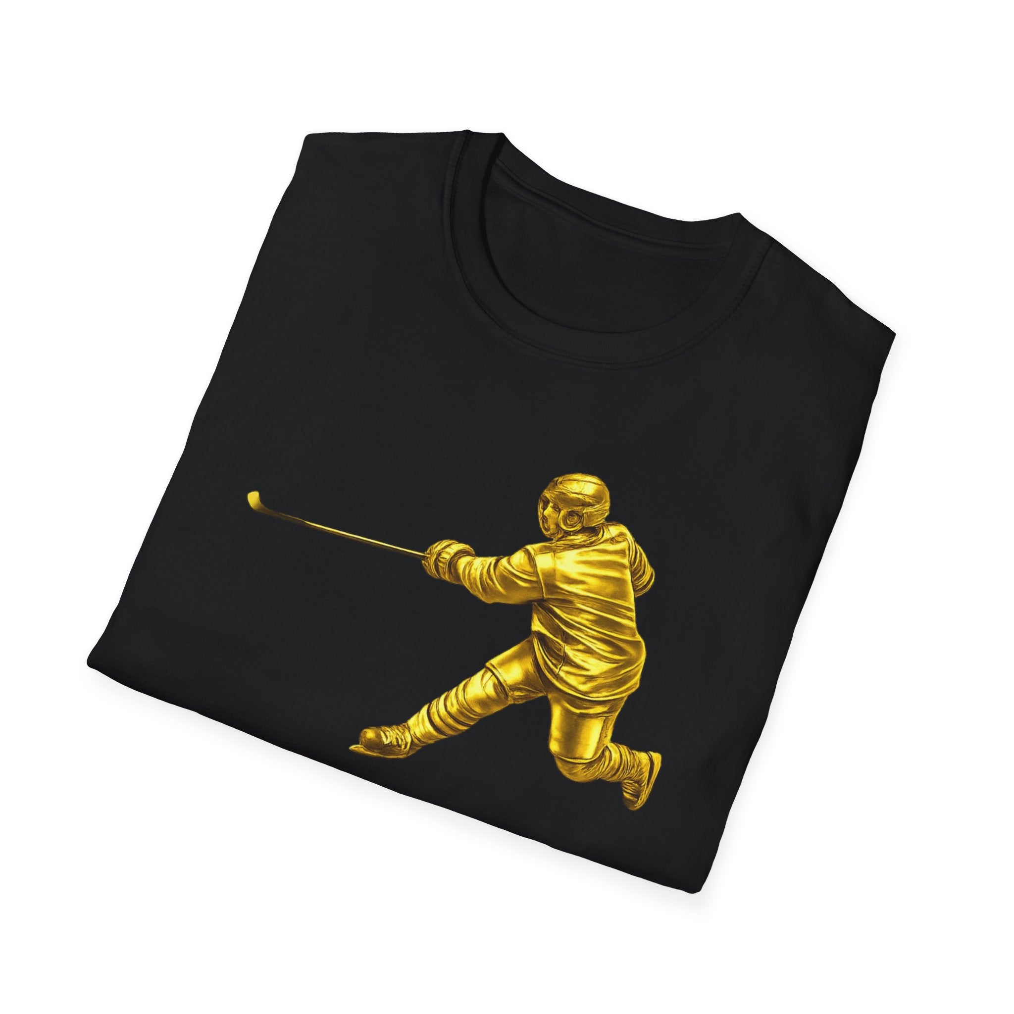 Gold Hockey Player T-Shirt