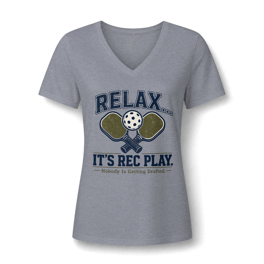 Relax Rec Play WOMANS FIT V-Neck T-Shirt