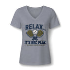 Relax Rec Play WOMANS FIT V-Neck T-Shirt