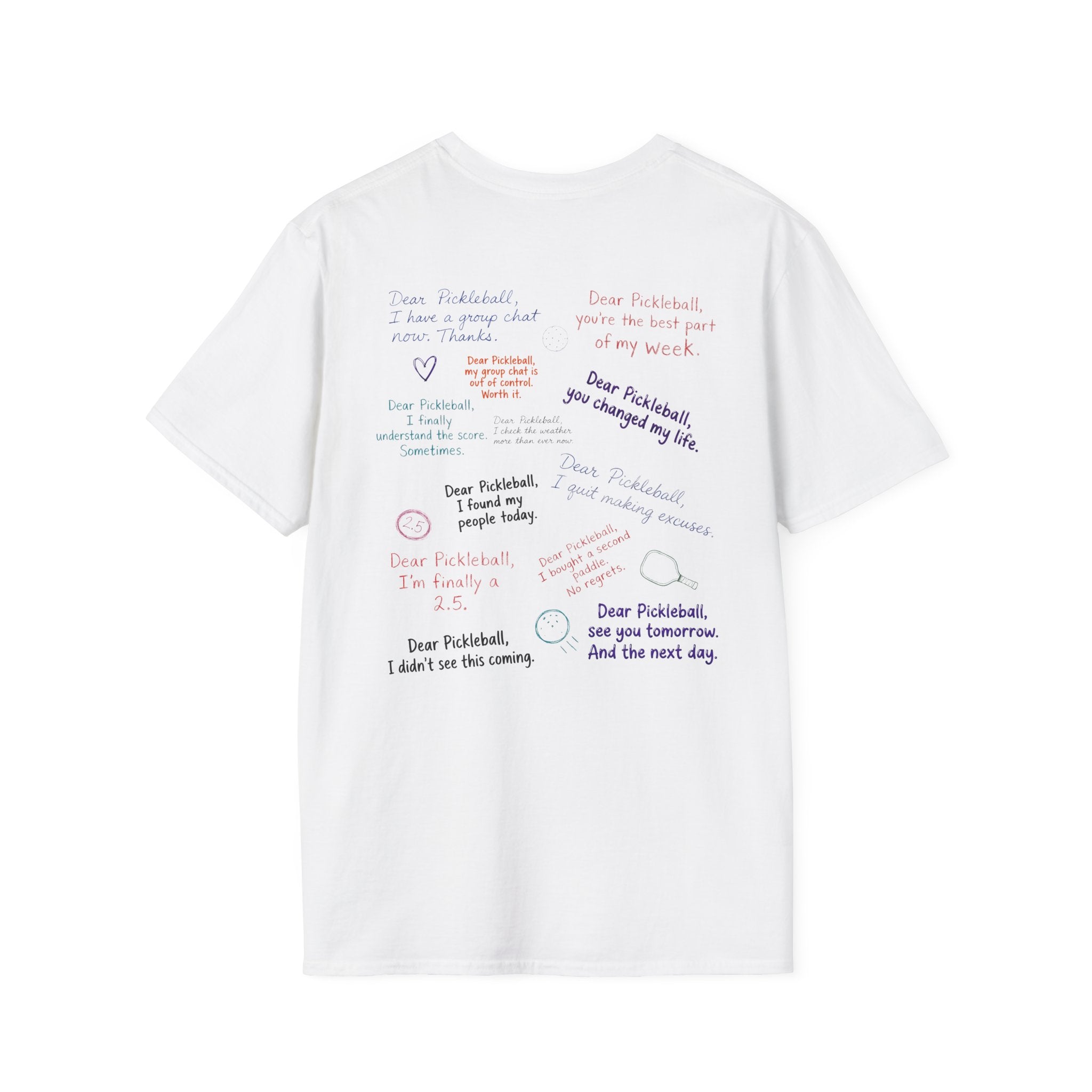 Dear Pickleball "Love Notes" T-Shirt
