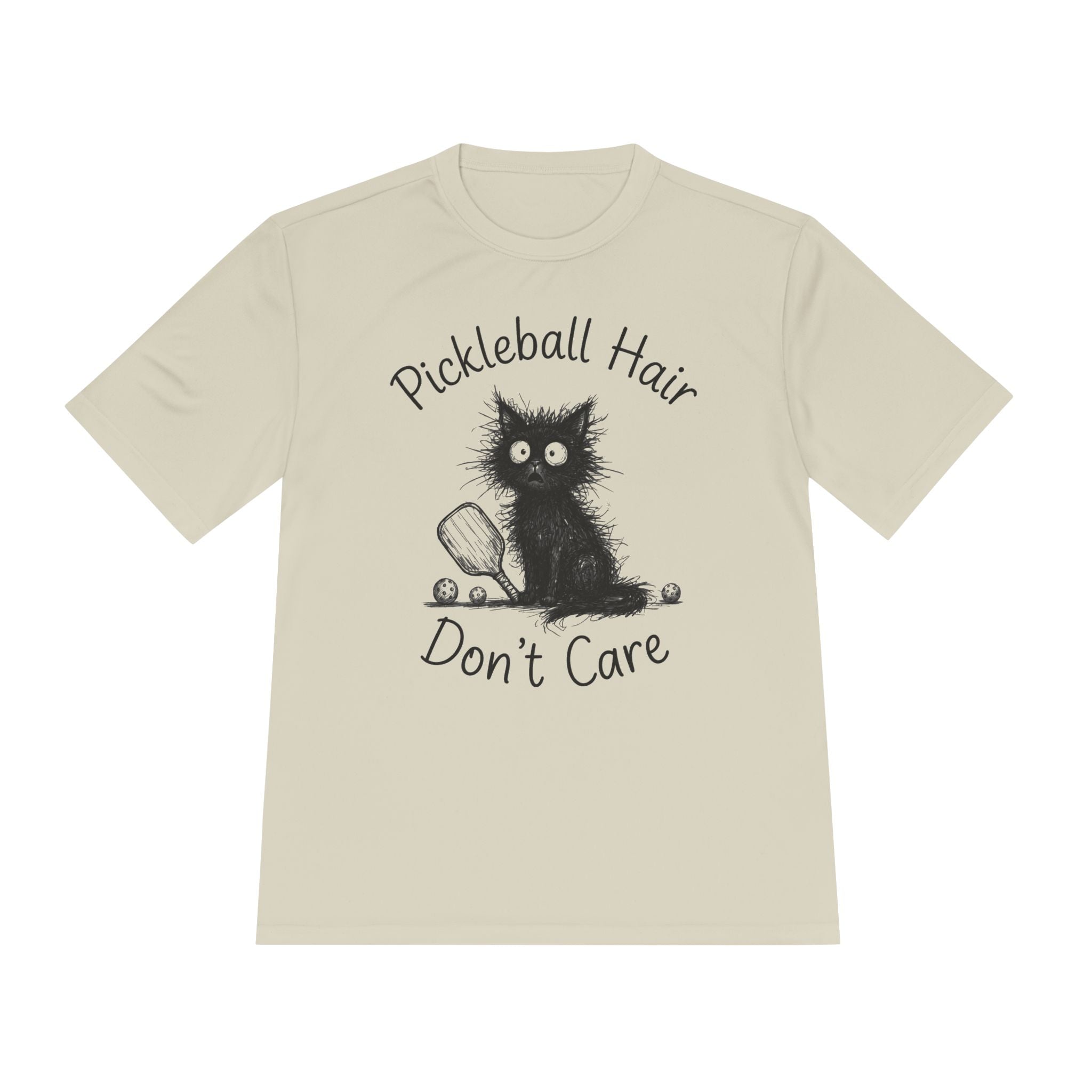 Performance T-Shirt "Hair Don't Care Cat"