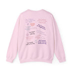 Crewneck Front/Back Love Notes Sweatshirt