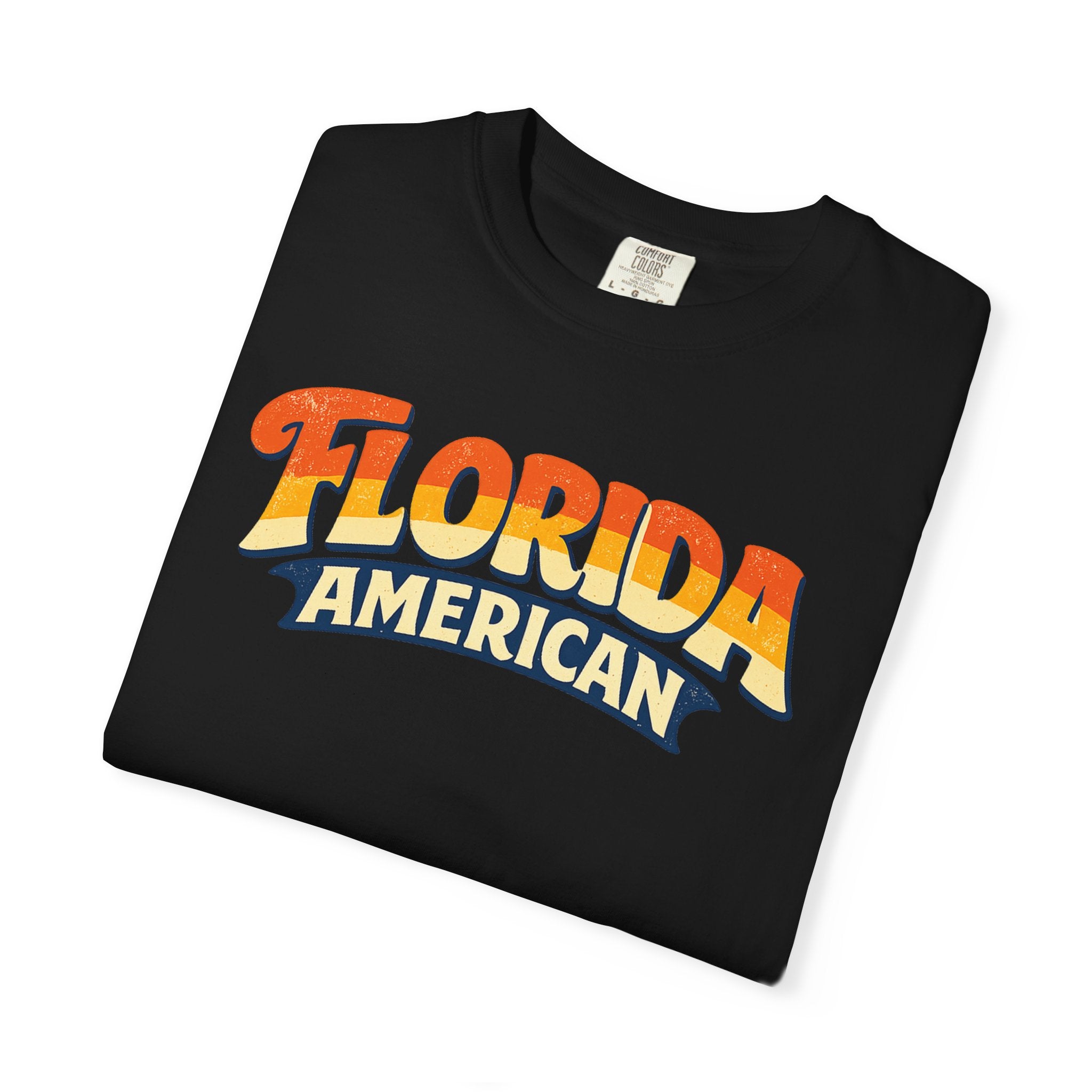 Florida American T-shirt | Retro Sunset Script