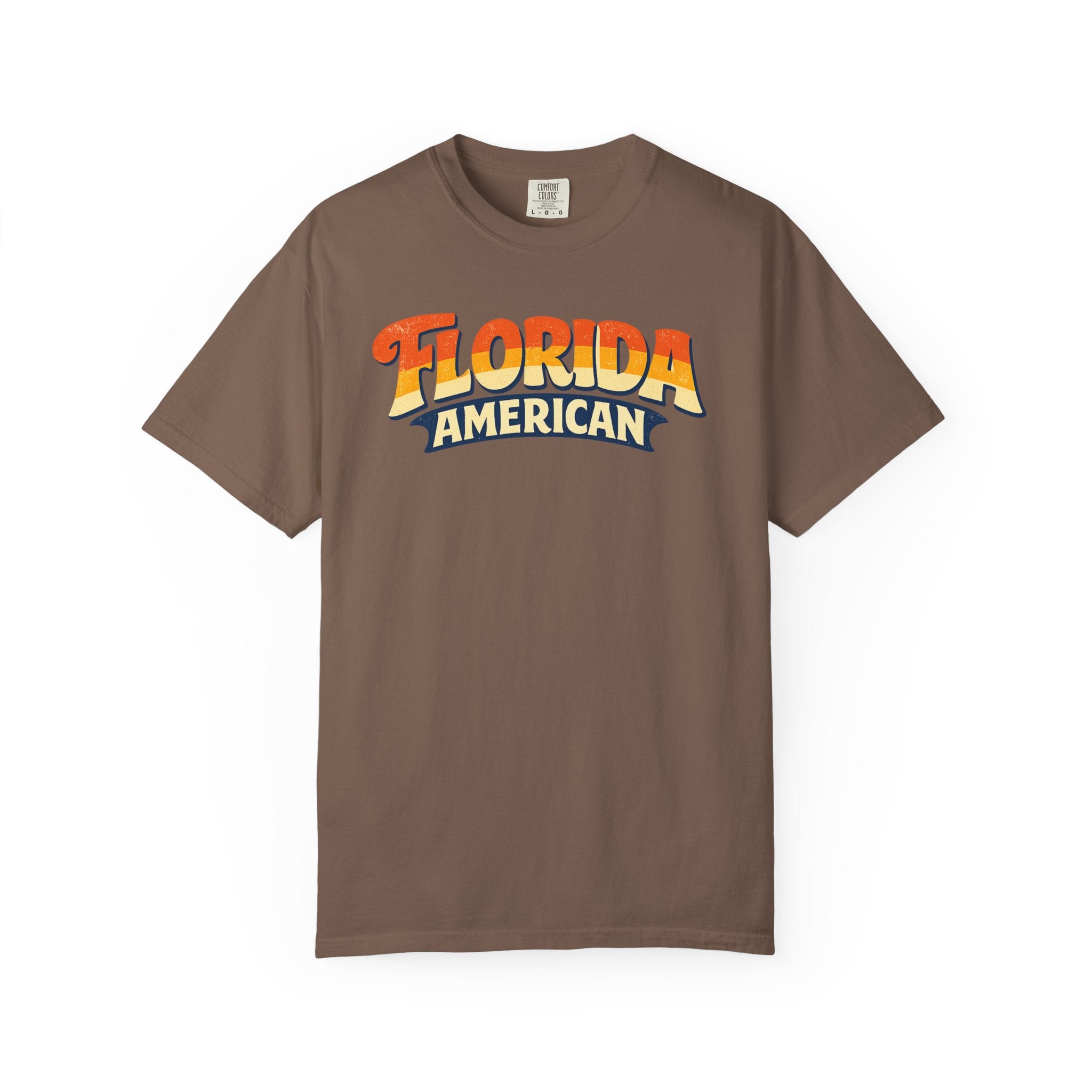 Florida American T-shirt | Retro Sunset Script