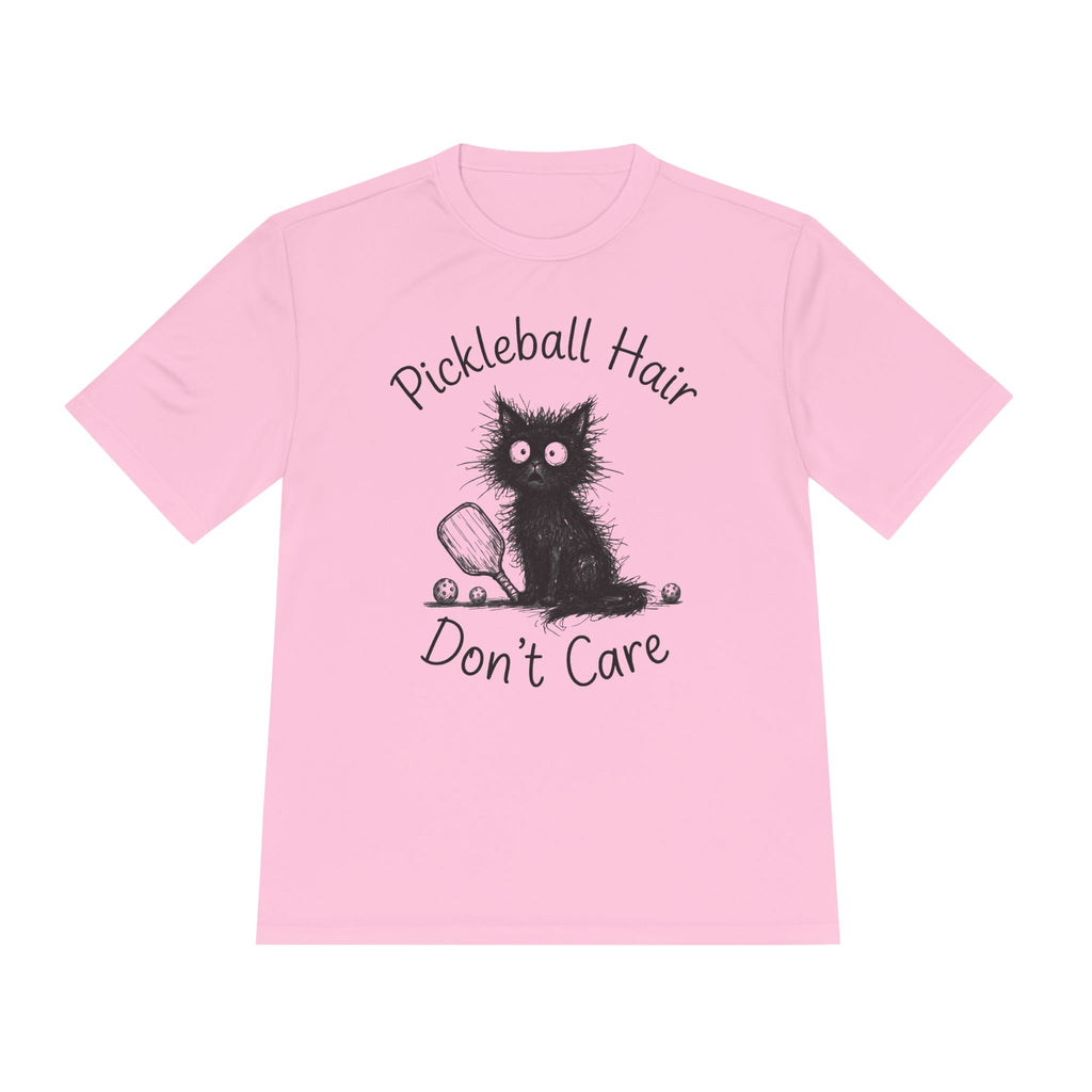 Performance T-Shirt "Hair Don't Care Cat"