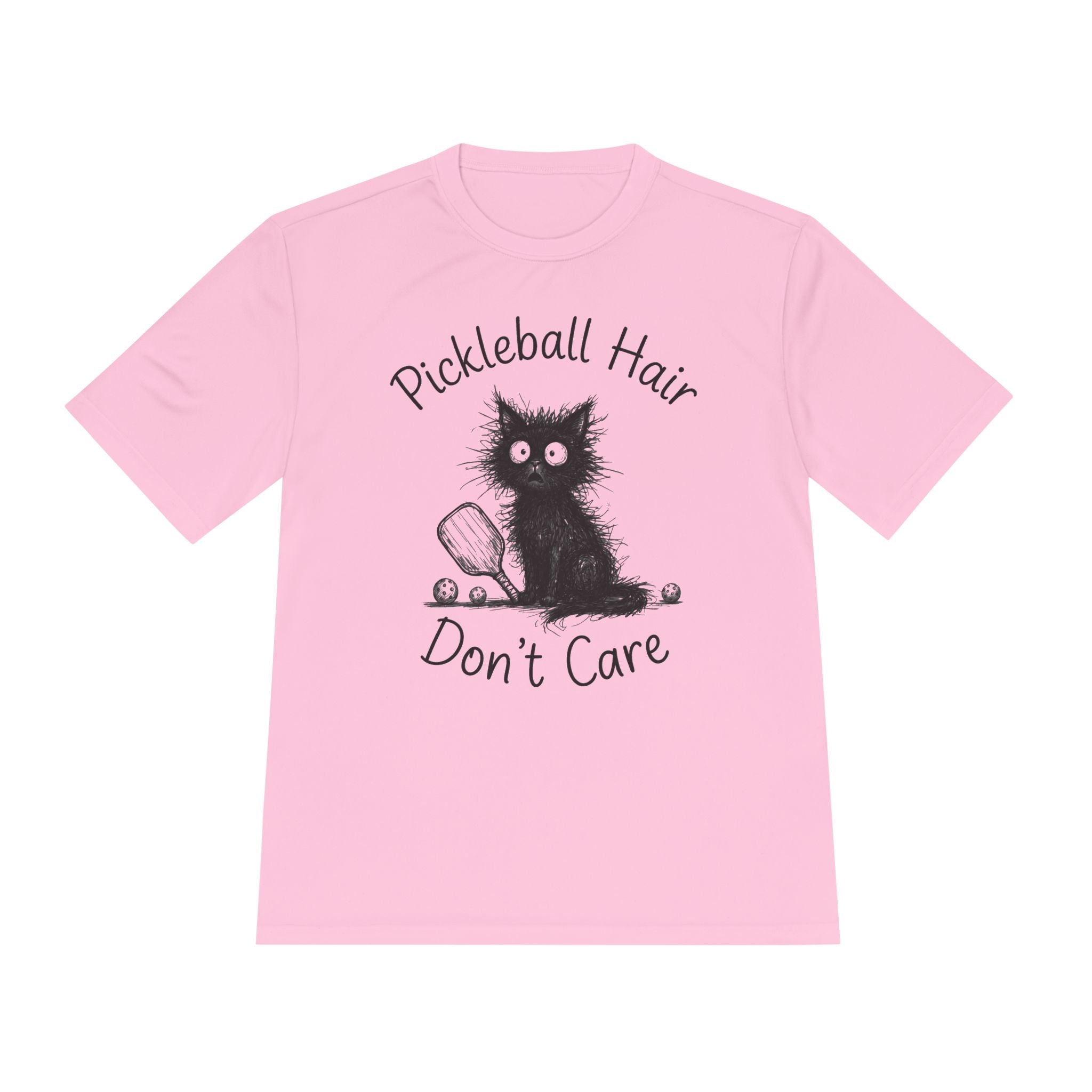 Performance T-Shirt "Hair Don't Care Cat"