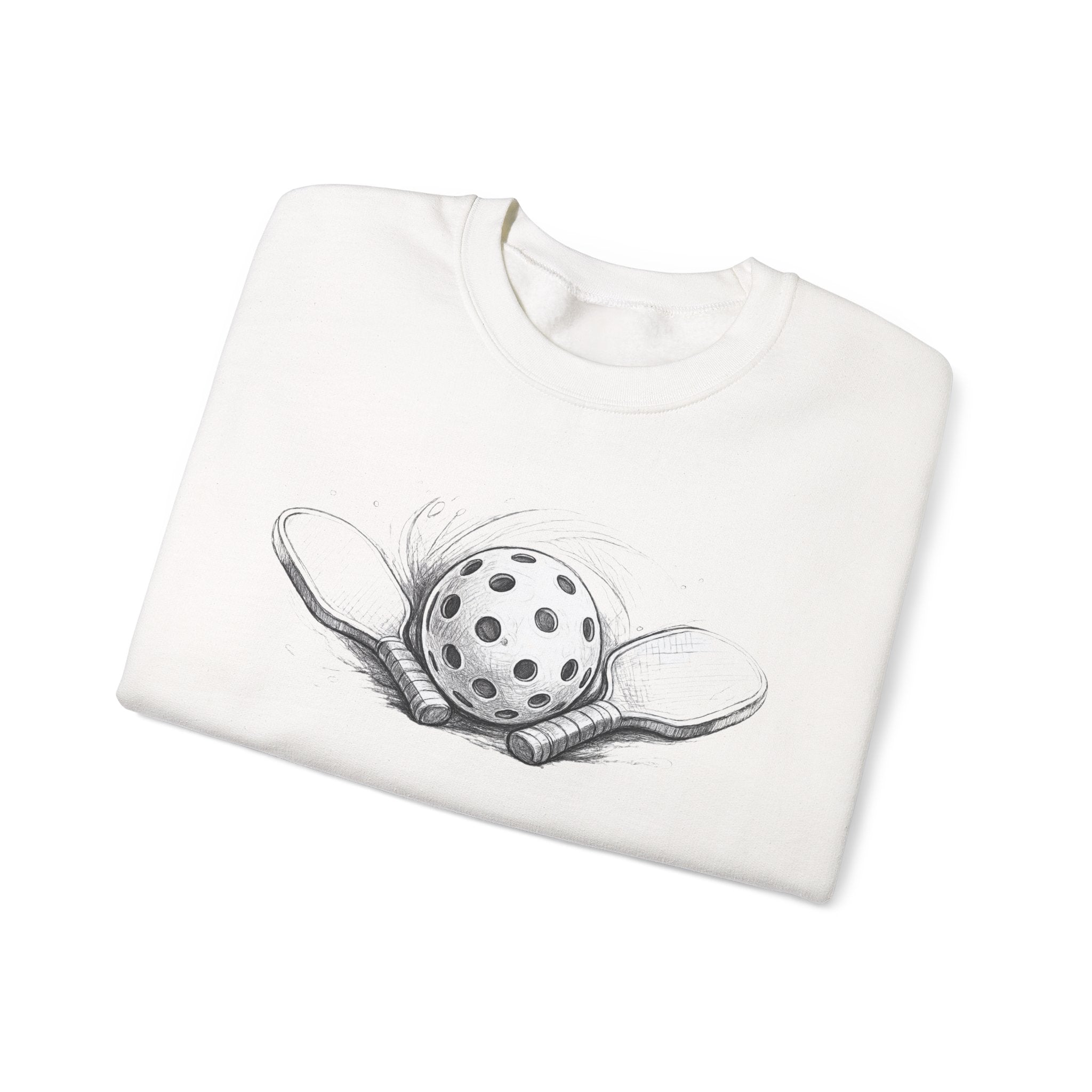 Crewneck Sweatshirt Sketch Paddle and Ball