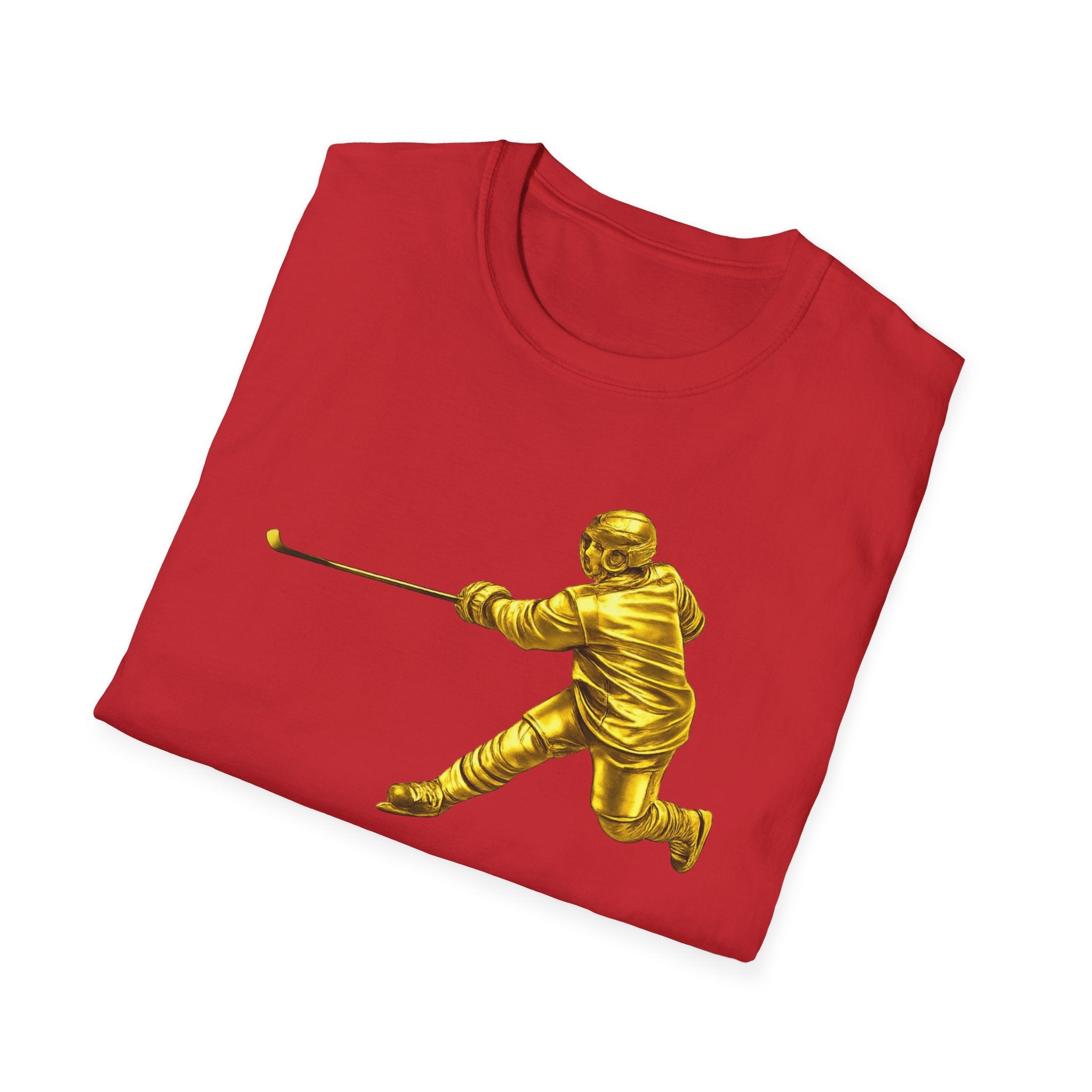 Gold Hockey Player T-Shirt