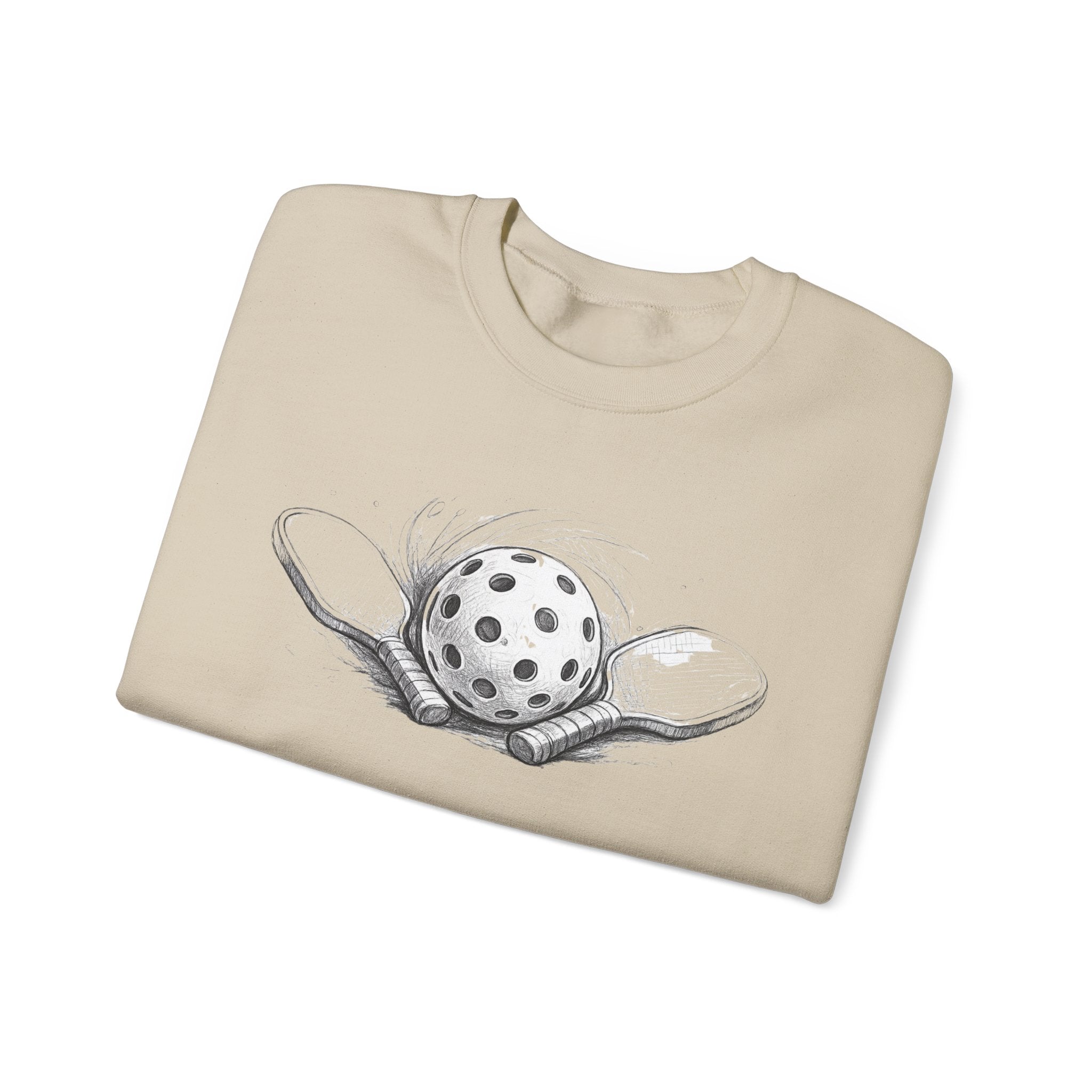 Crewneck Sweatshirt Sketch Paddle and Ball