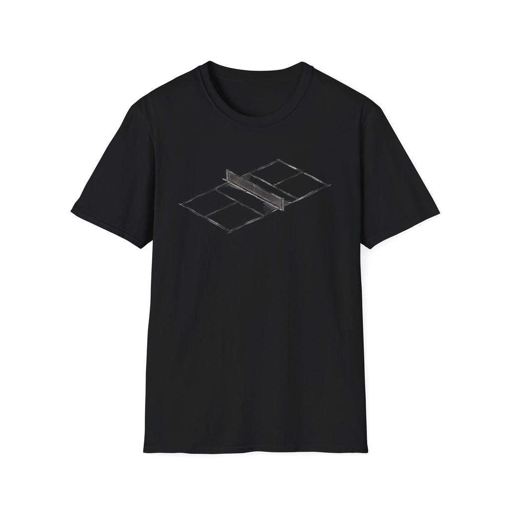 Sketch Pickleball Court T-Shirt