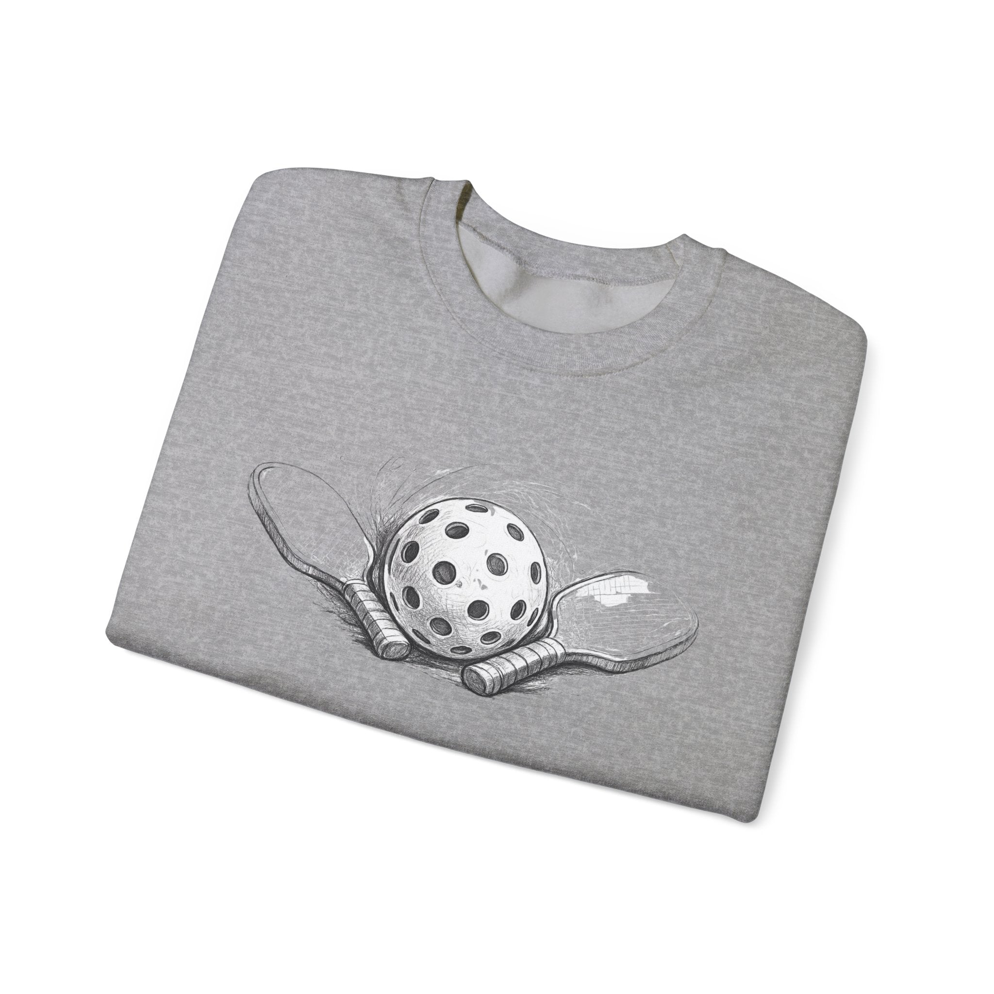 Crewneck Sweatshirt Sketch Paddle and Ball