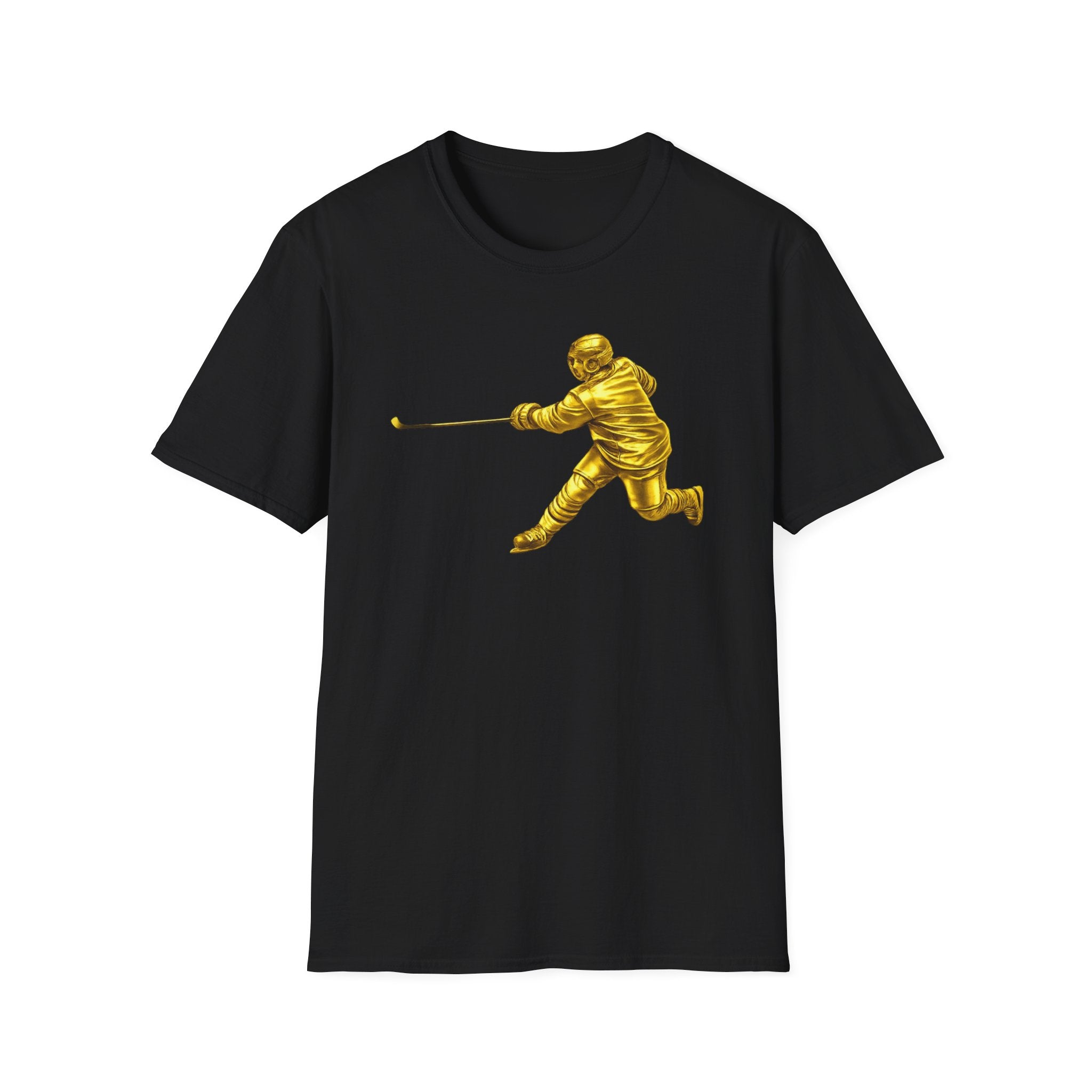 Gold Hockey Player T-Shirt