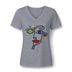 Abstract Identity WOMANS FIT V-Neck T-Shirt