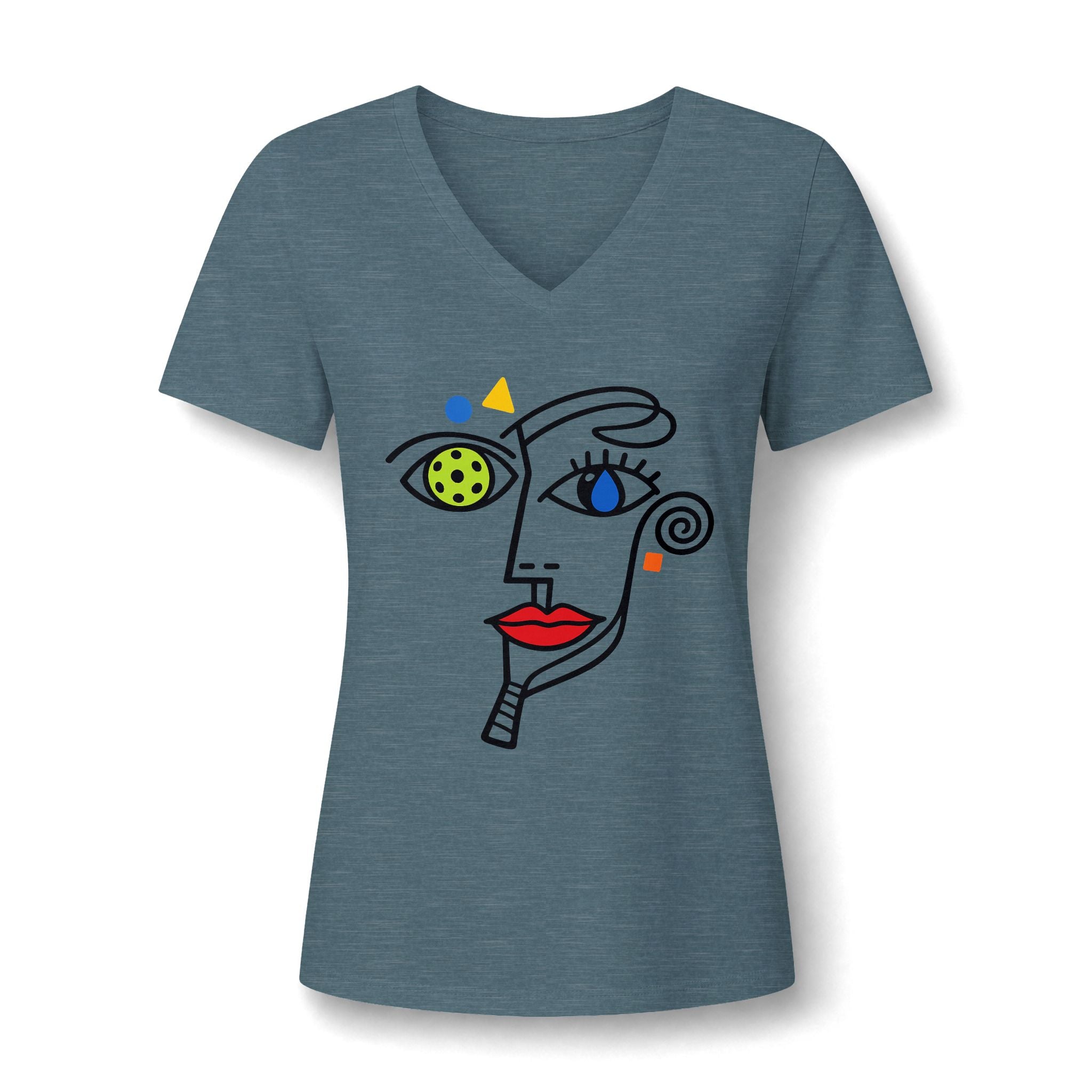 Abstract Identity WOMANS FIT V-Neck T-Shirt