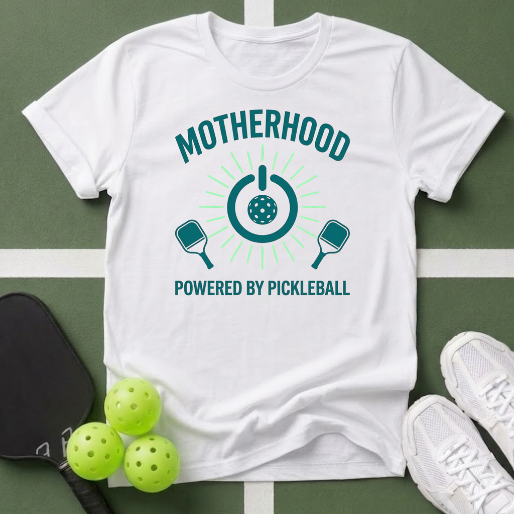 Motherhood Powered by Pickleball T-Shirt
