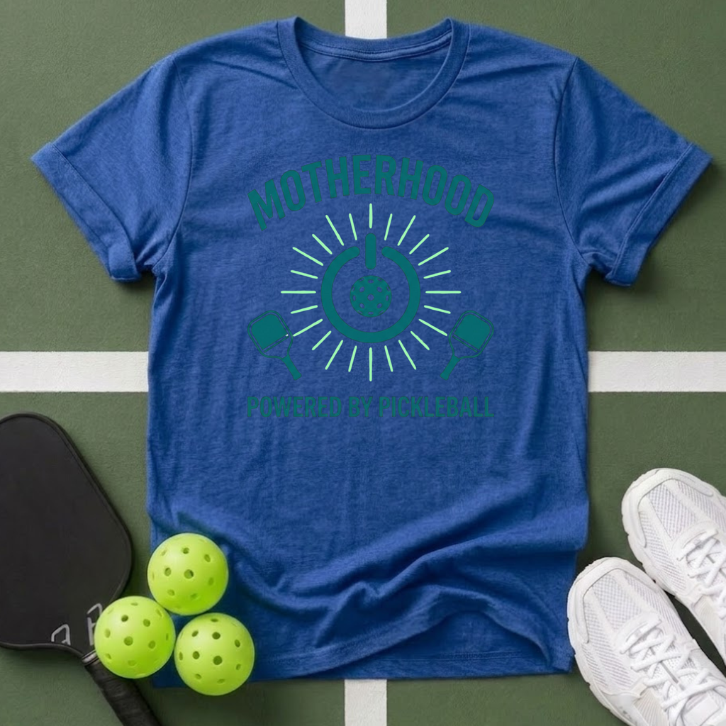 Motherhood Powered by Pickleball T-Shirt