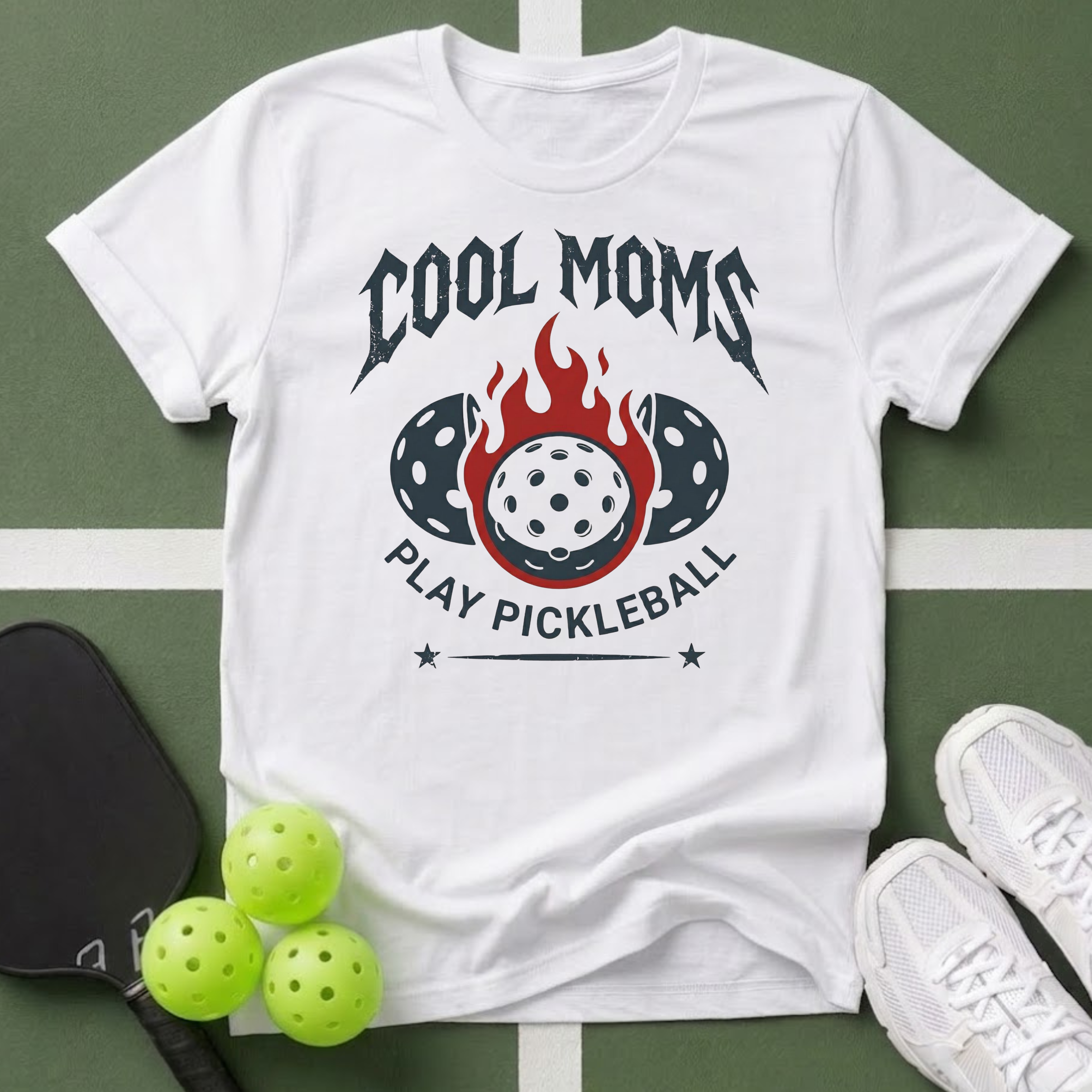 Cool Moms Play Pickleball T shirt