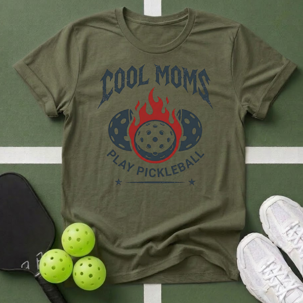 Cool Moms Play Pickleball T shirt