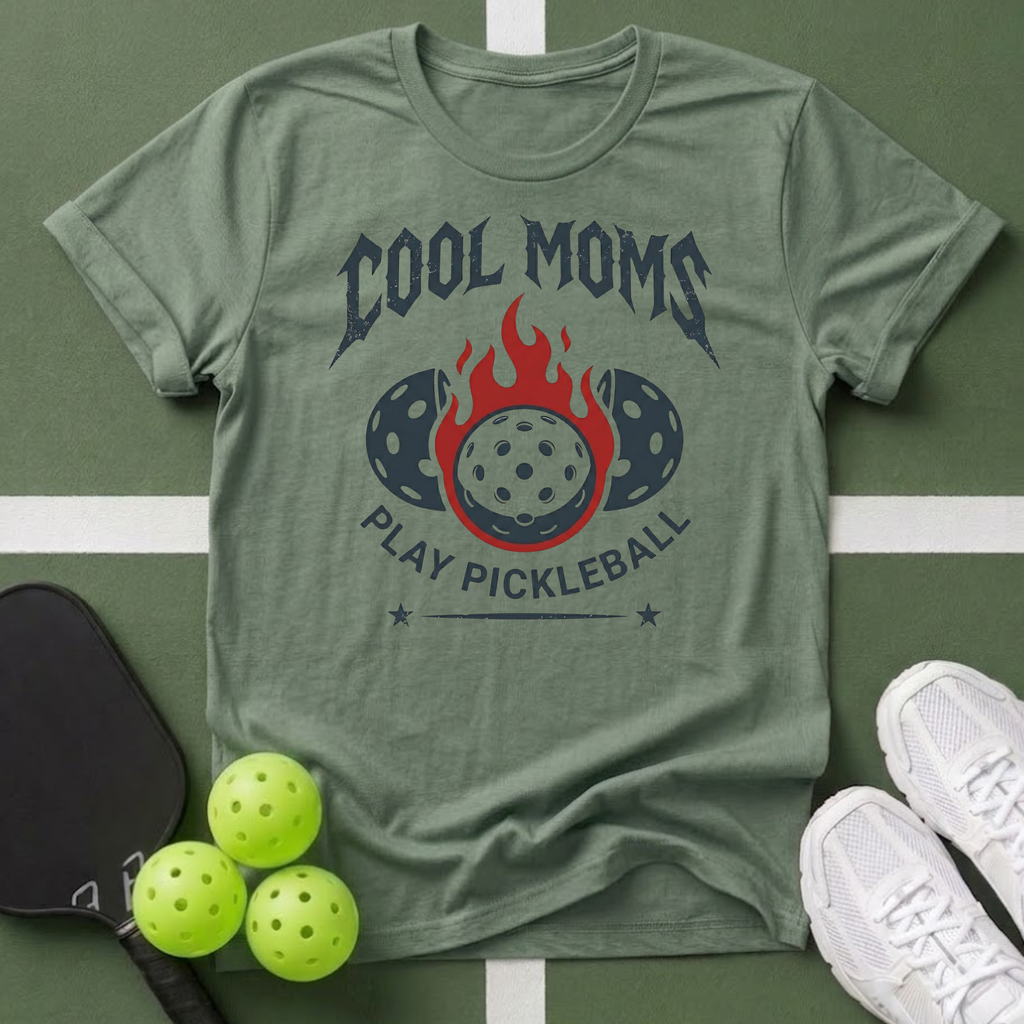 Cool Moms Play Pickleball T shirt