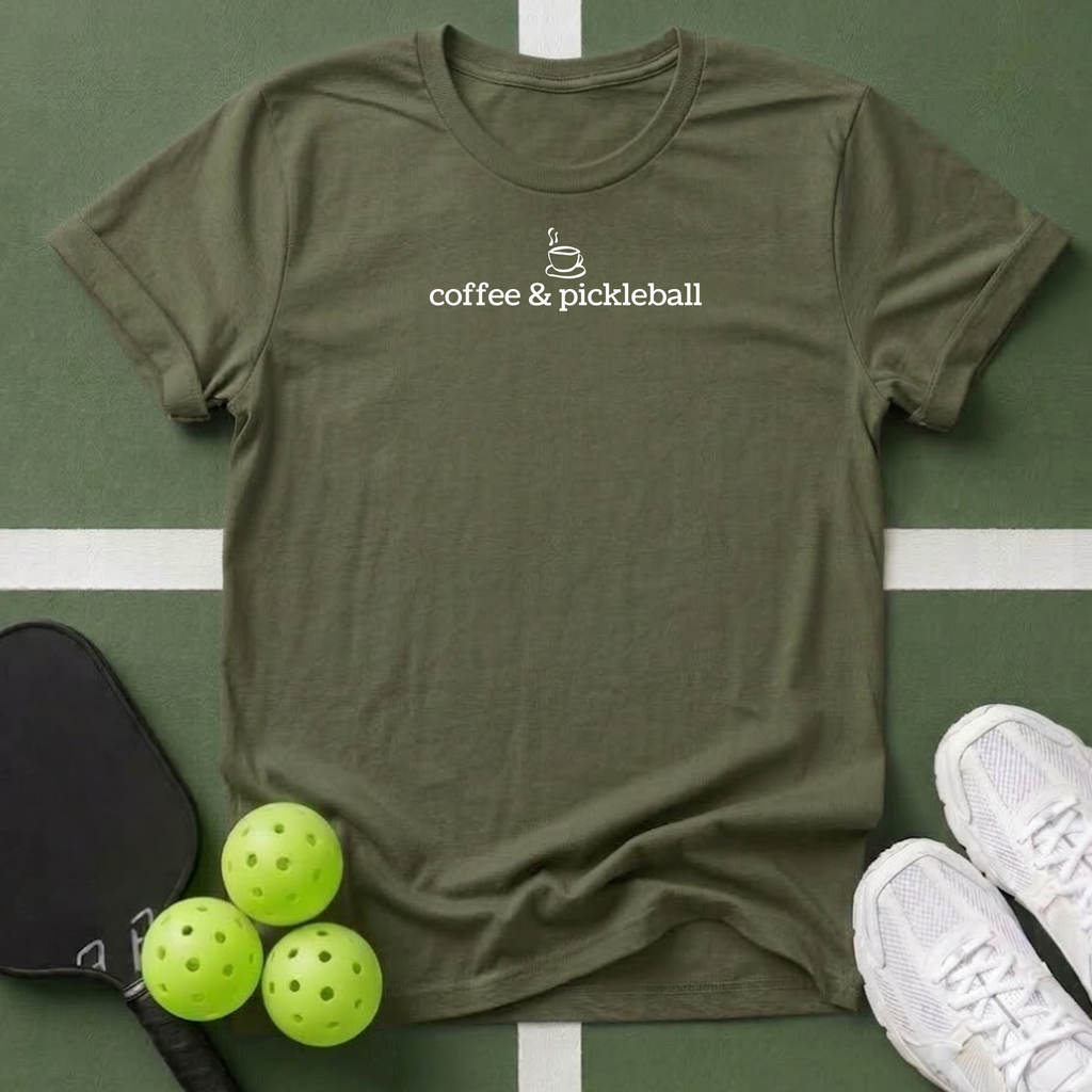 Coffee & Pickleball T Shirt