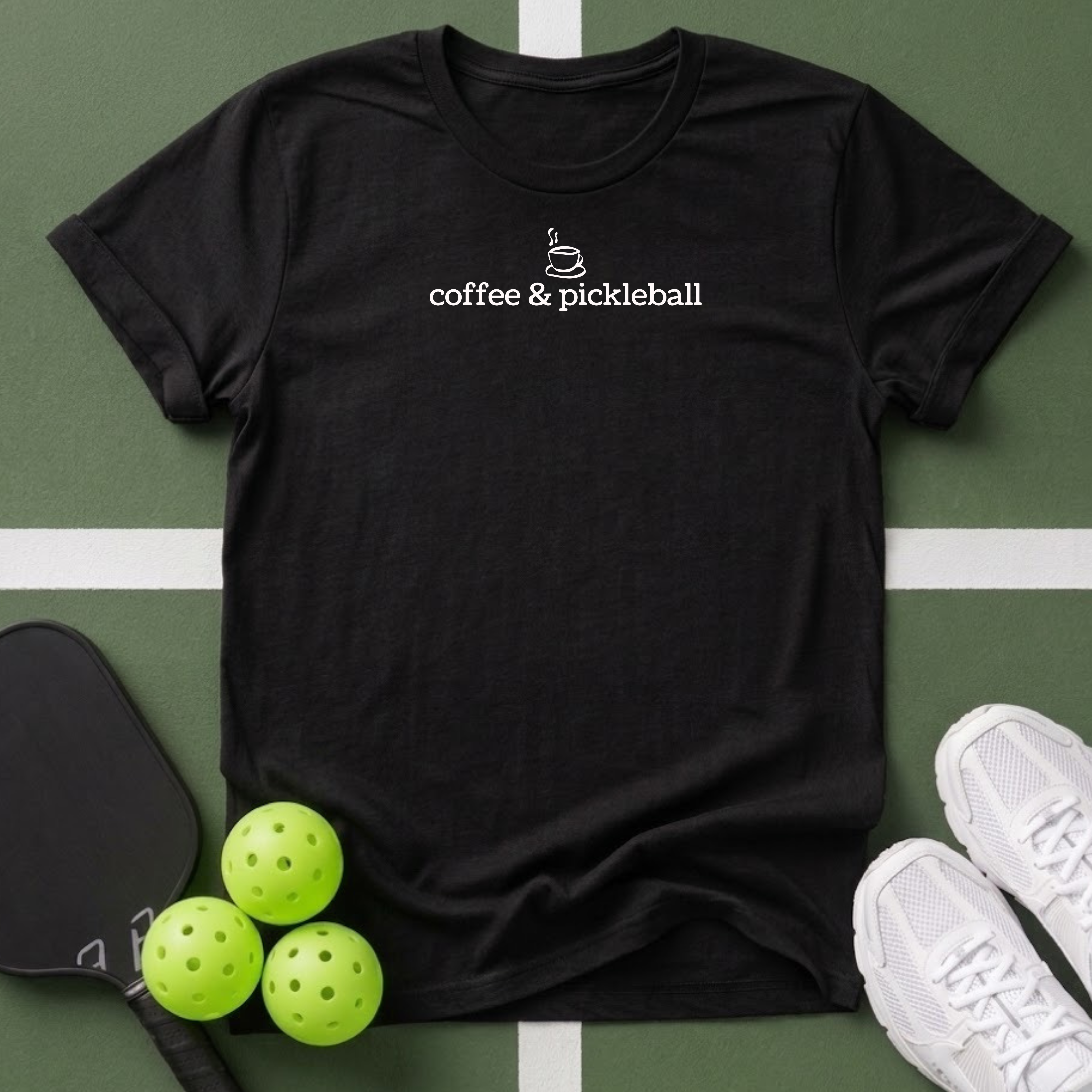 Coffee & Pickleball T Shirt