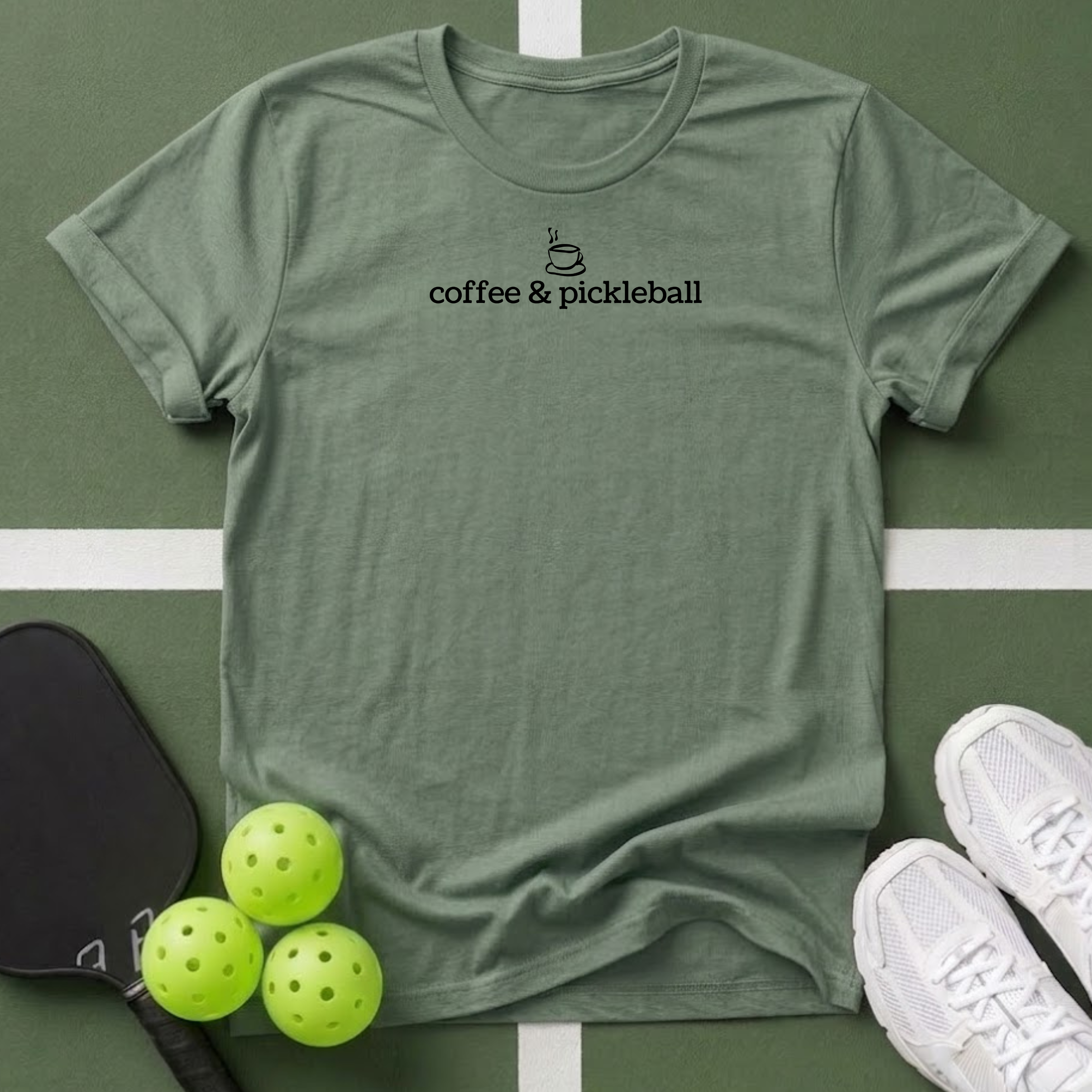Coffee & Pickleball T Shirt