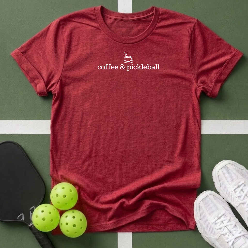Coffee & Pickleball T Shirt