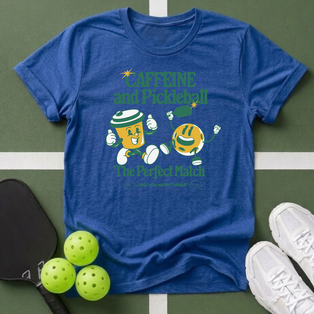 Caffeine & Pickleball T-Shirt