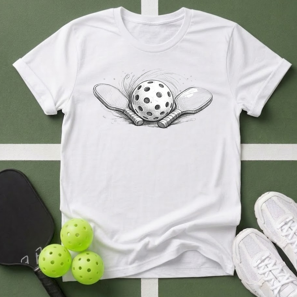 Sketch Paddles & Ball T-Shirt