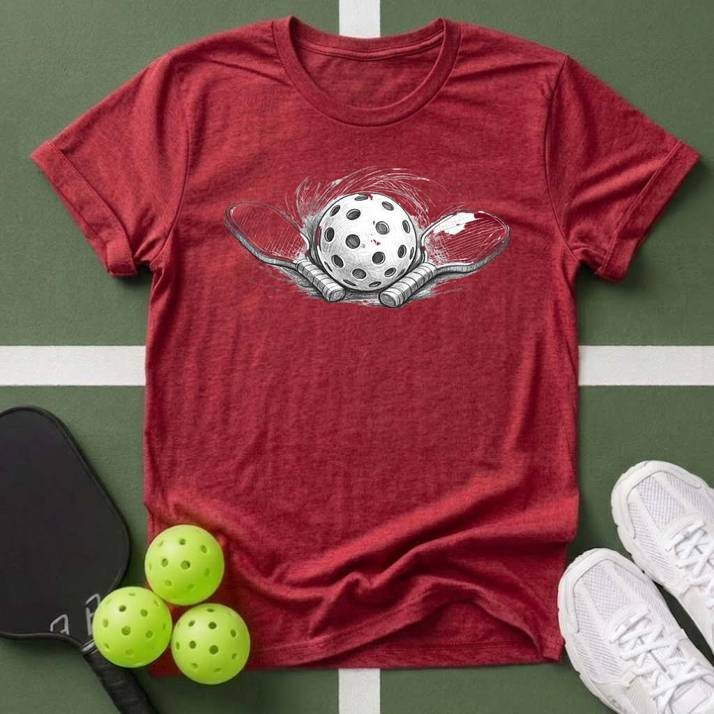 Sketch Paddles & Ball T-Shirt