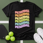 Pickleball Rainbow T Shirt
