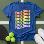 Pickleball Rainbow T Shirt
