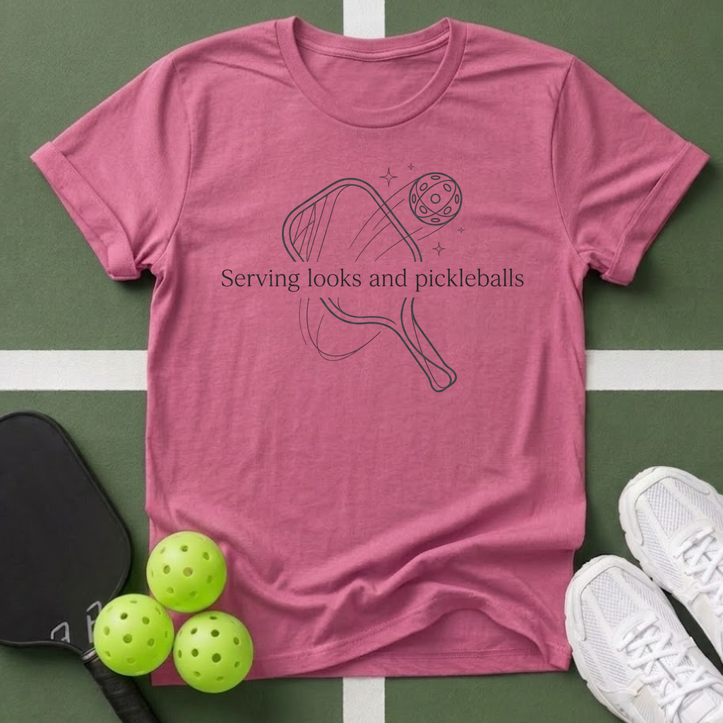 Serving Looks and Pickleballs T Shirt