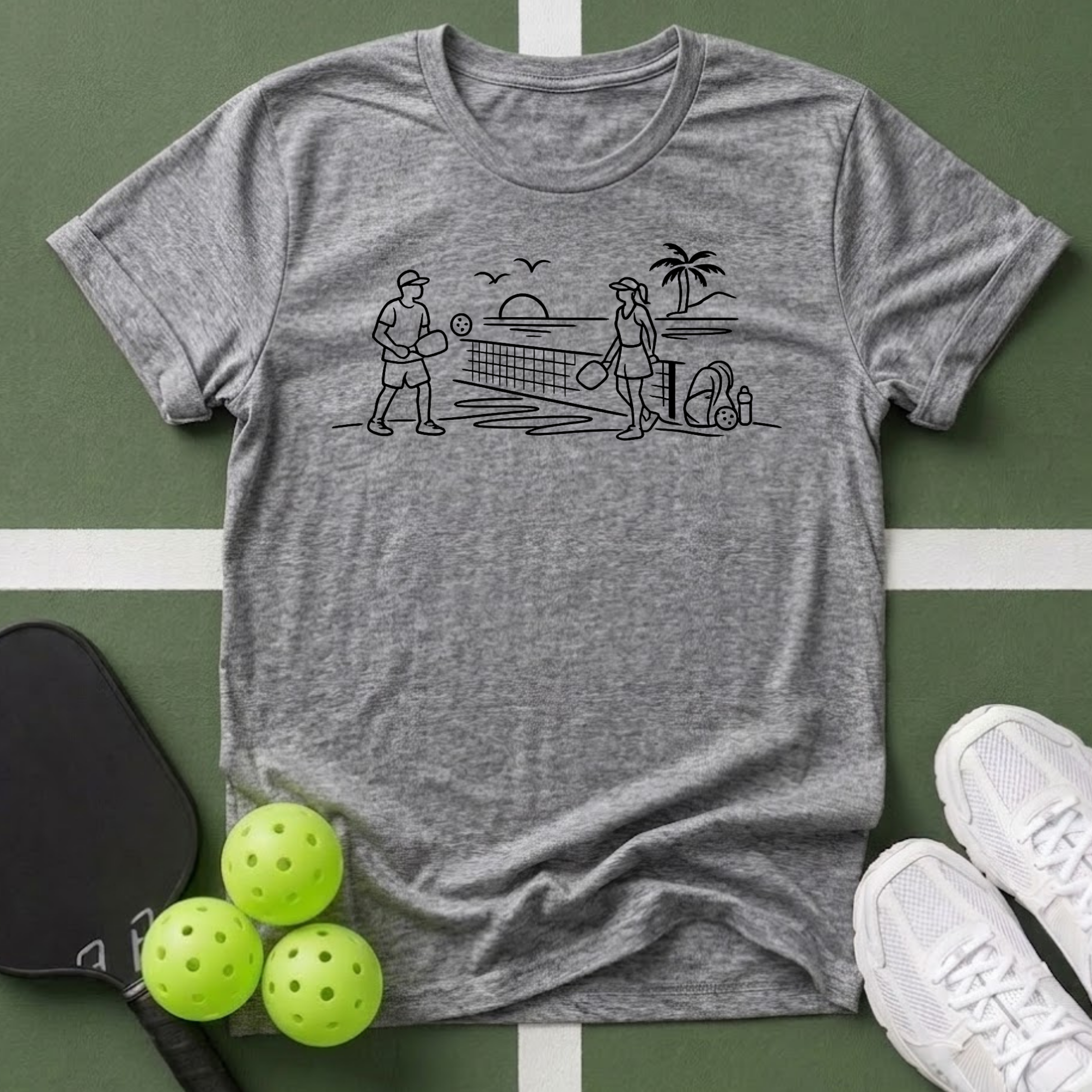 Sketch Coastal Line T-Shirt