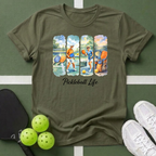 Watercolor Pickleball Players  T-Shirt