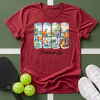 Watercolor Pickleball Players  T-Shirt