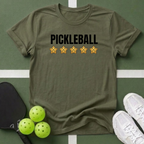 Pickleball 5-Star Rating T-Shirt