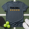 Pickleball 5-Star Rating T-Shirt