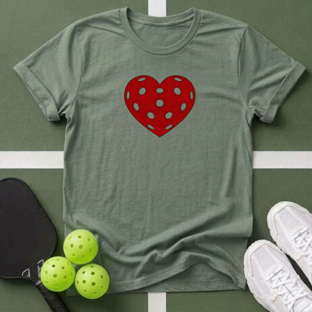 Pickleball Heart T-Shirt