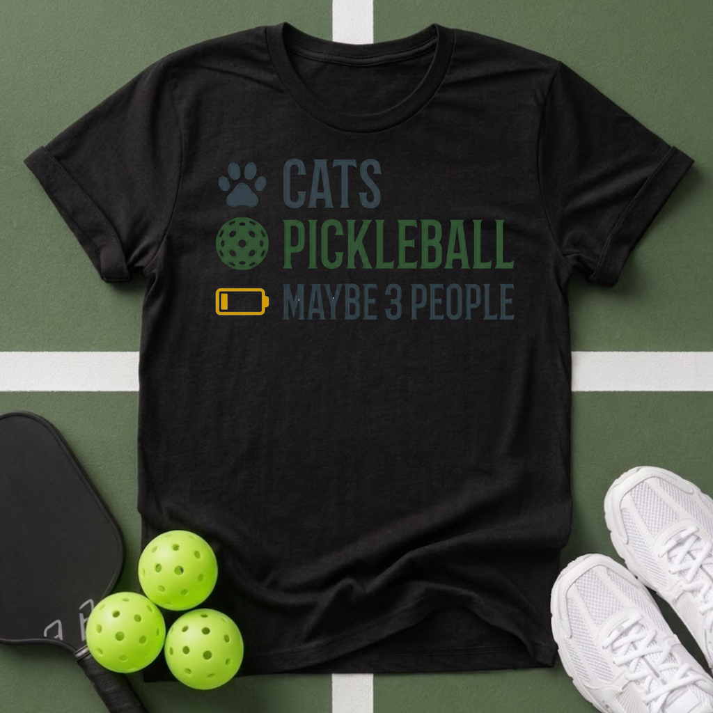 Pickleball & Cats T-Shirt