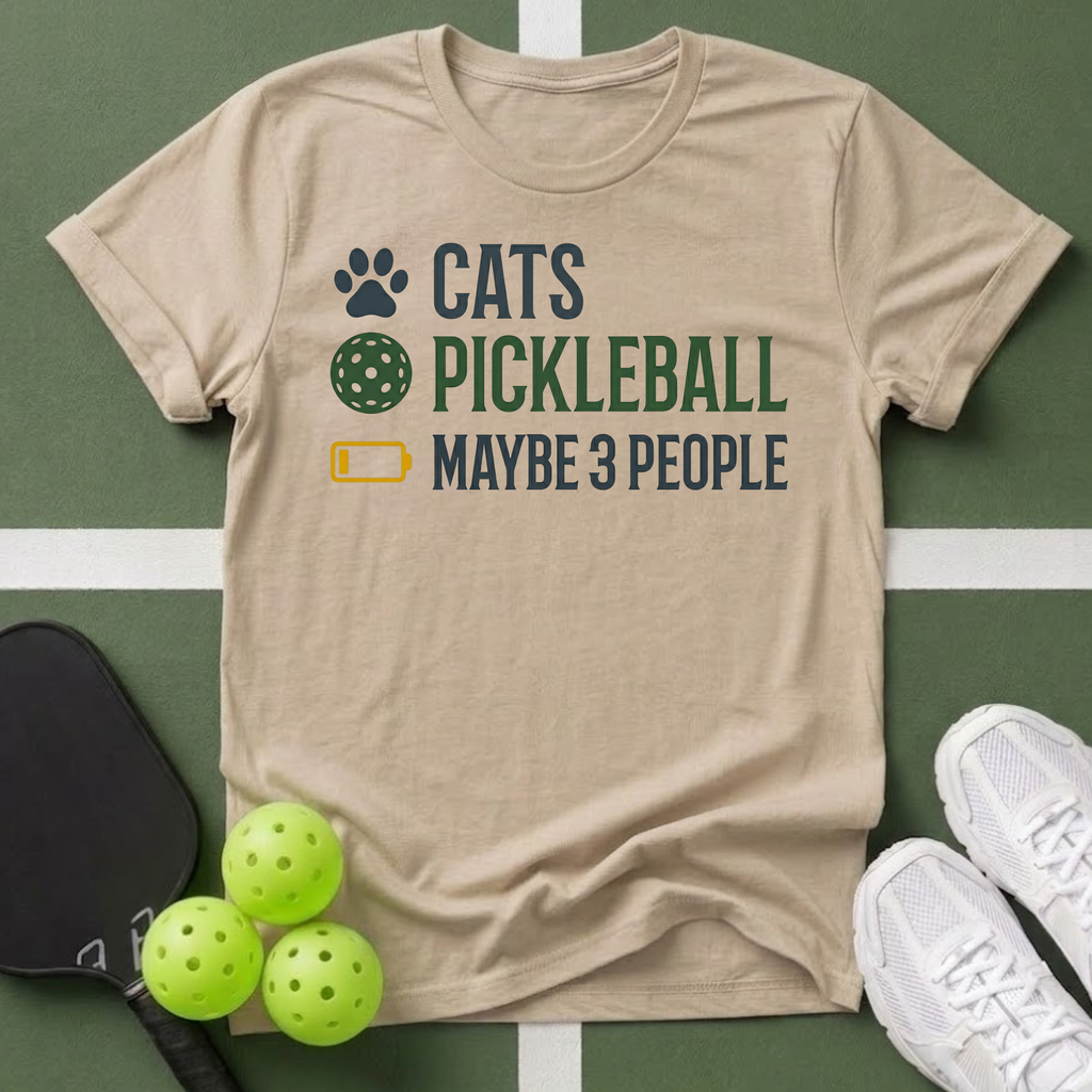 Pickleball & Cats T-Shirt