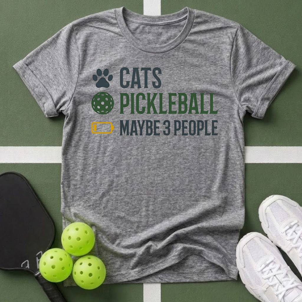 Pickleball & Cats T-Shirt