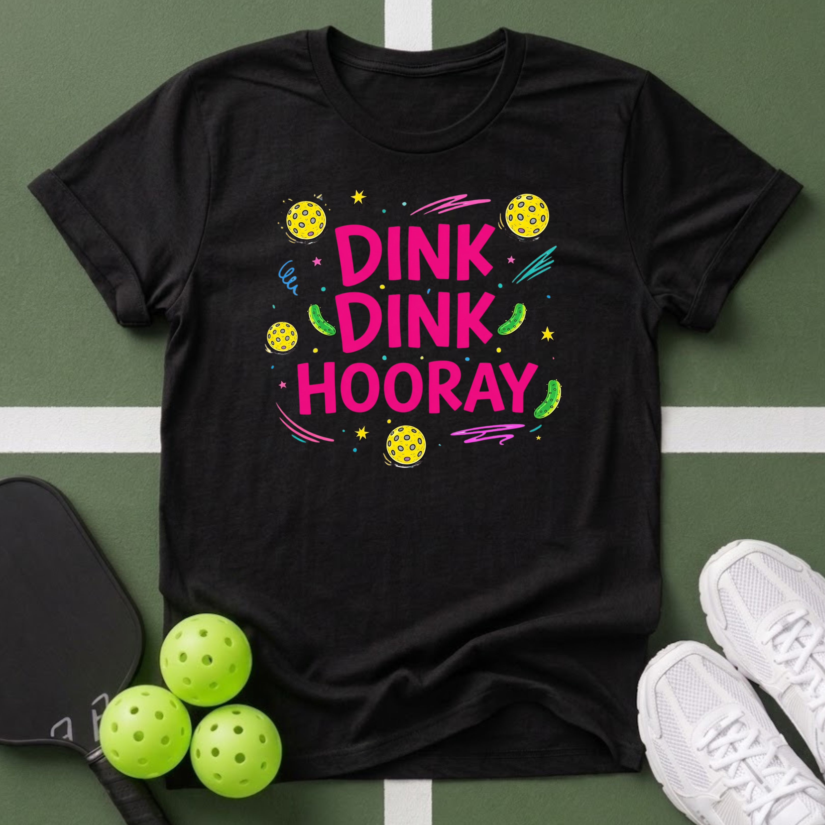 Dink Dink Hooray Pickleball T-Shirt